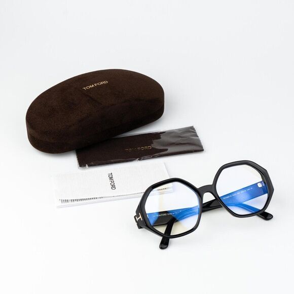 Tom Ford Woman Eyeglasses Black Blue Light Block FT5967-B 001 NEW AUTHENTIC main image 11
